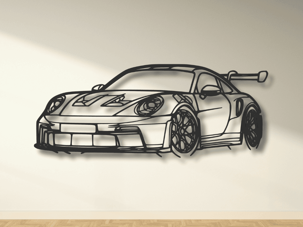 Solid Plastic PLA Car for Decoration