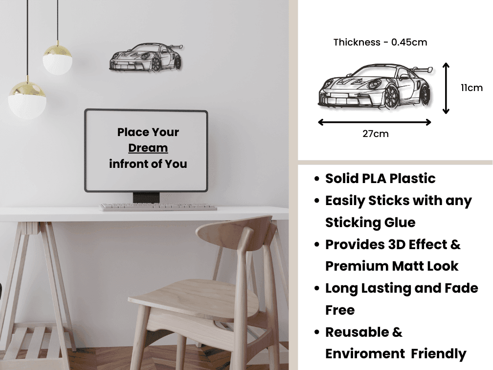 Solid Plastic PLA Car for Decoration - Image 2